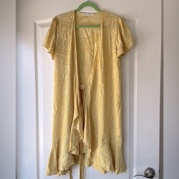 Samsoe Samsoe Adelina Tonal Jasquard Wrap Dress - Picture 3 of 11